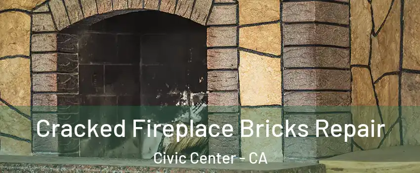 Cracked Fireplace Bricks Repair Civic Center - CA