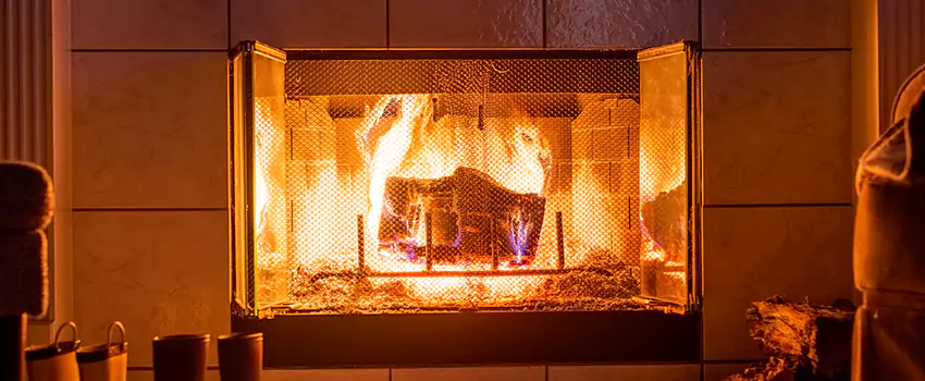 Mendota Hearth Landscape Fireplace Installation in East Bakersfield, California