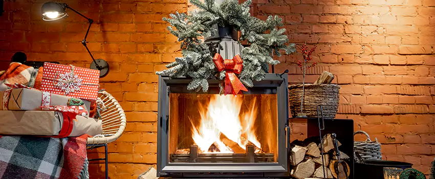Travis Industries Linear Gas Fireplace Installation in East Bakersfield, California