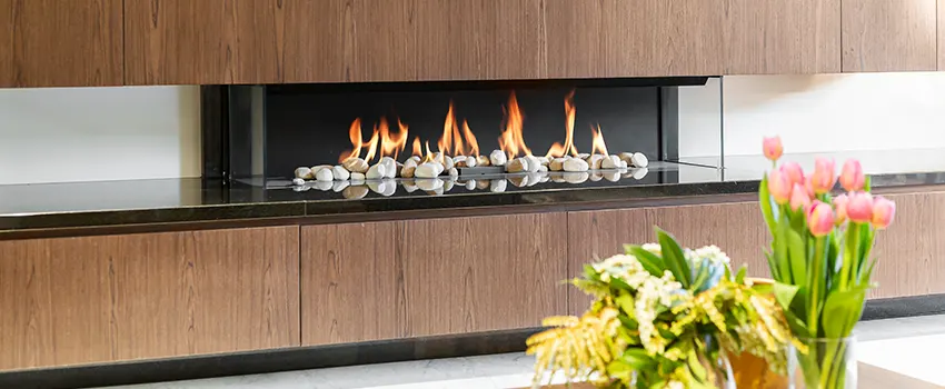 Double-height Fireplace Design Refurbishment in East Bakersfield, California
