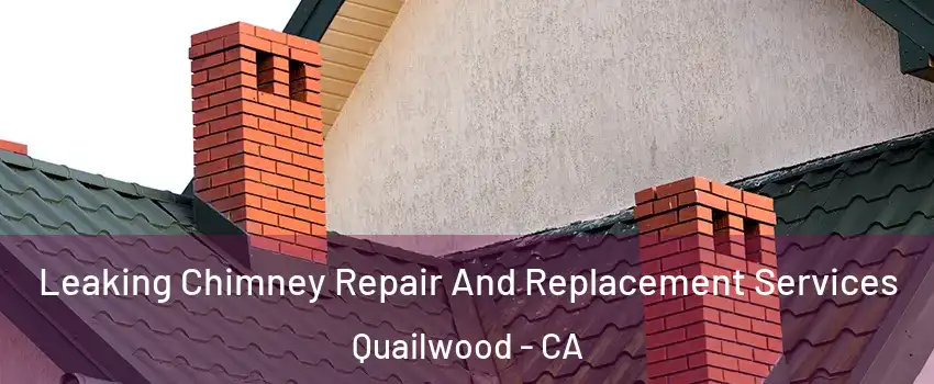 Leaking Chimney Repair And Replacement Services Quailwood - CA