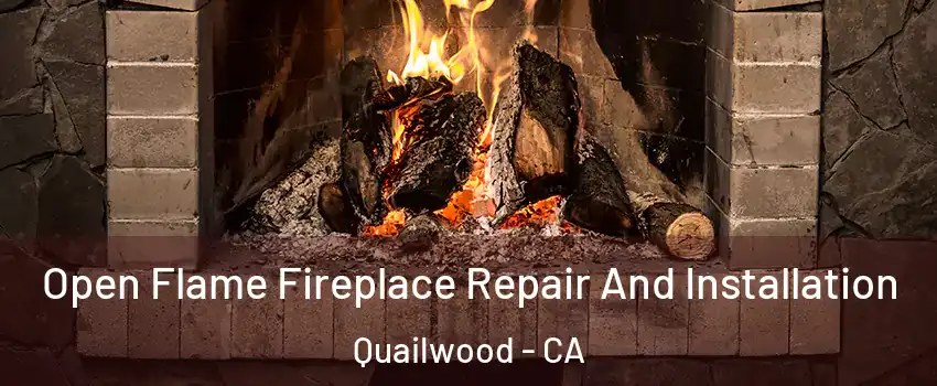 Open Flame Fireplace Repair And Installation Quailwood - CA